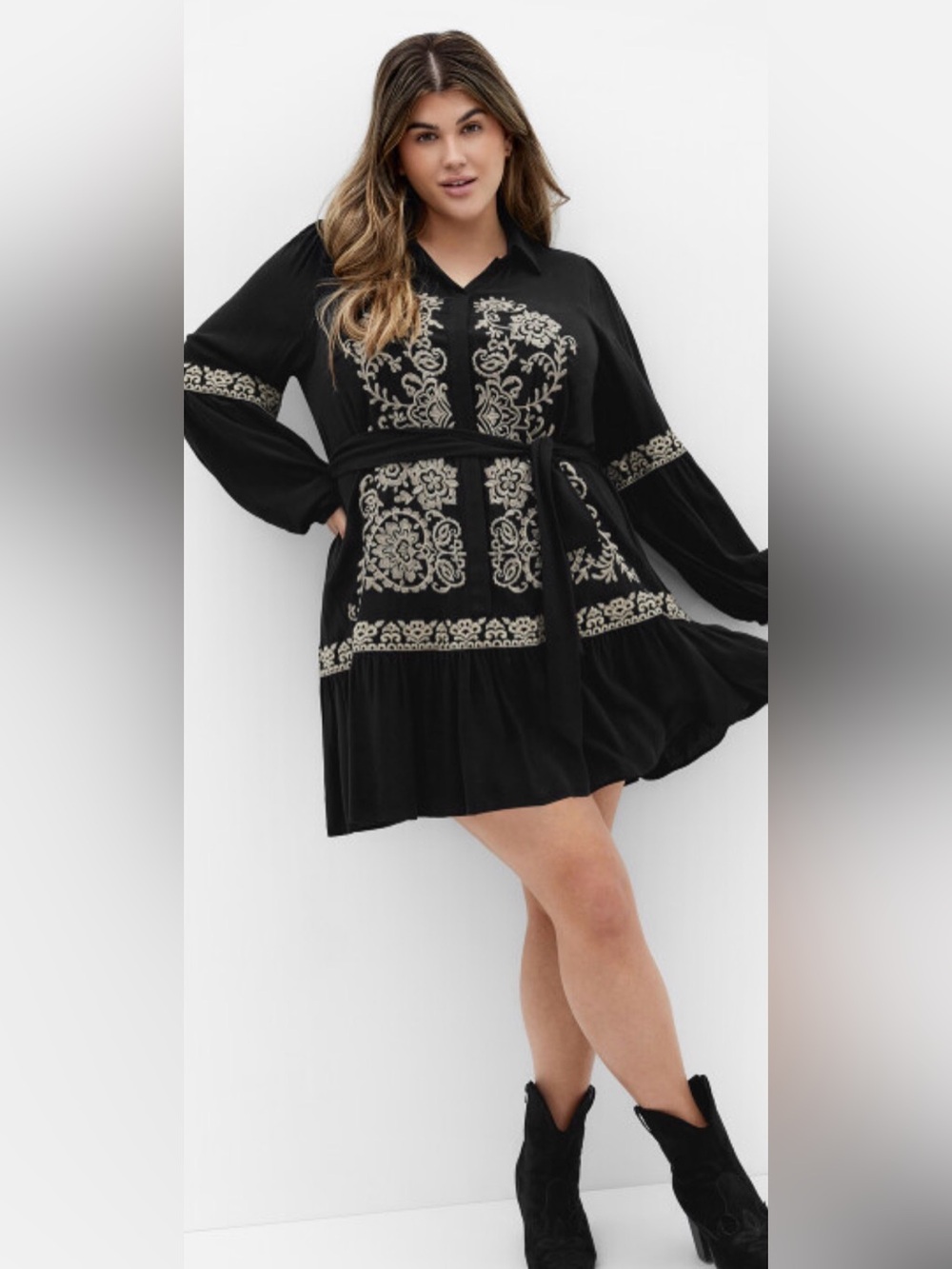 CITY CHIC Marlie Dress - black New With Tags US 20